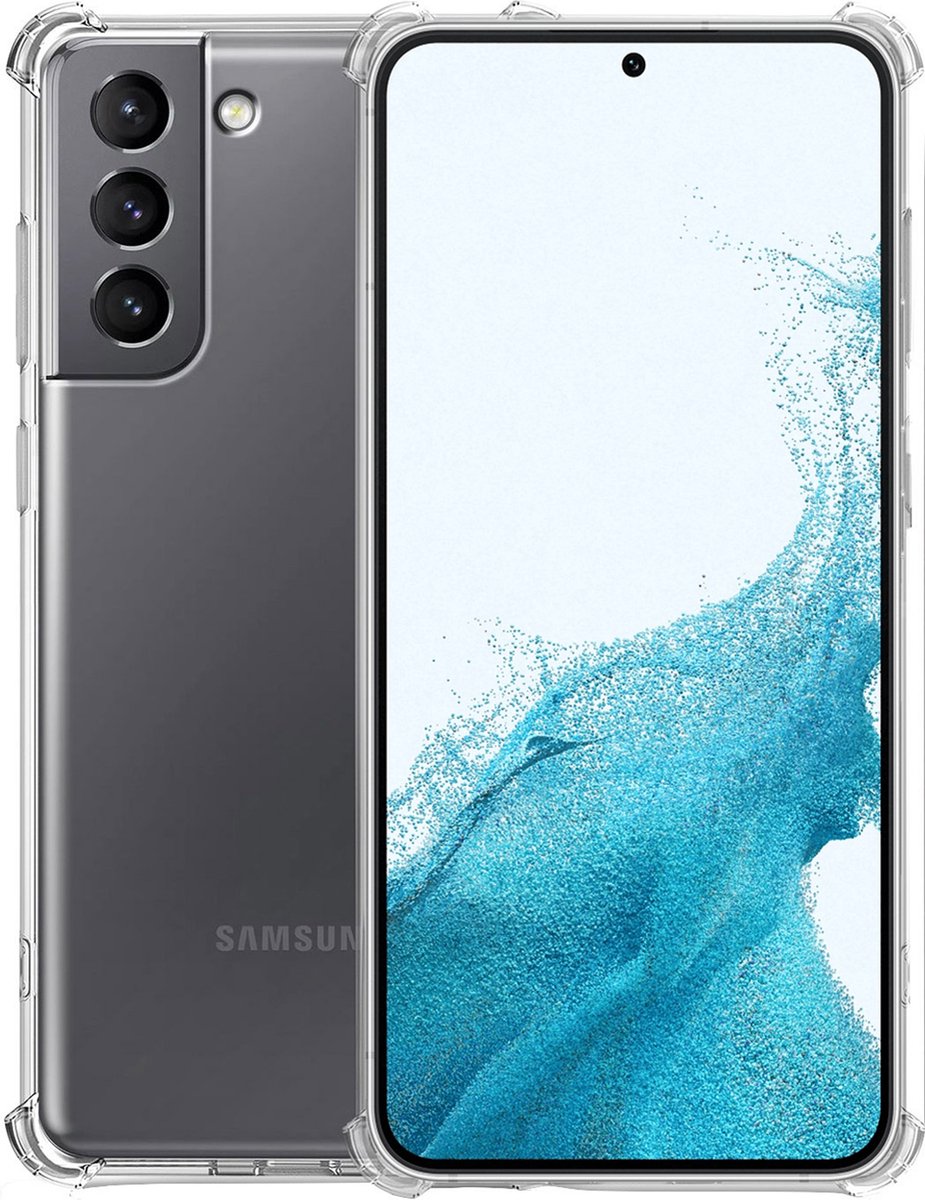 Geschikt voor Samsung S22 Hoesje – Shock Proof Case – Cover Transparant