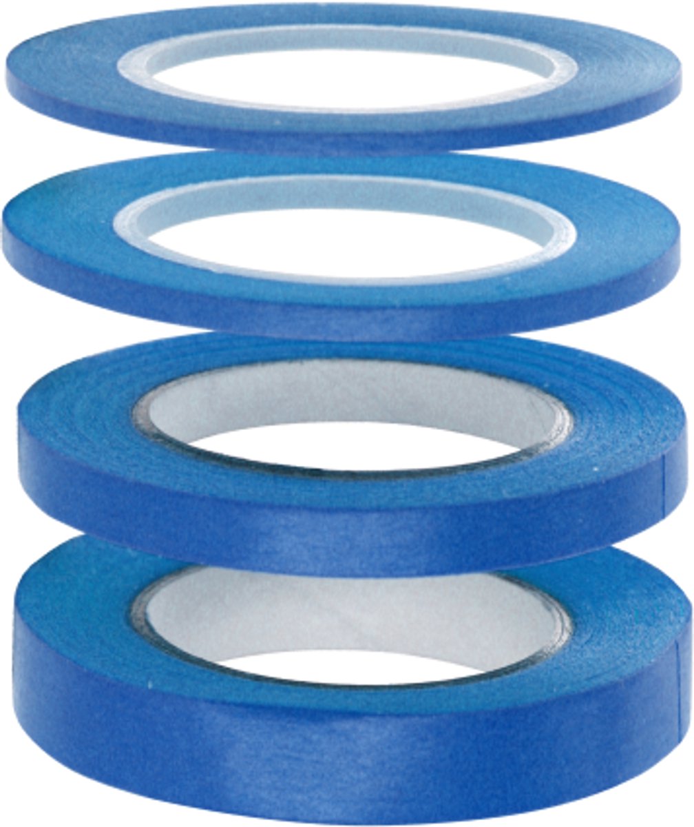 ModelCraft Tape - Masking Tape Modelbouw - 1, 2, 3 - 6mm - Afplaktape - Flexibel - PMA3000/4 Flexible Masking Tape - Stuks