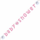 Slinger Baby Shower roze meisje 1.6 m 12.8 cm hoog
