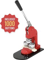 BrightWise® Buttonmachine Complete set - Buttons Maken - Buttons Zelf Maken - Button Maker - Badge Maker - Buttons - Button Pins - Button Press - Button machine - 52 x 29 x 16 CM