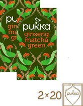 Pukka Thee - Ginseng Matcha Green - Voordeelverpakking - 2 x 20 zakjes