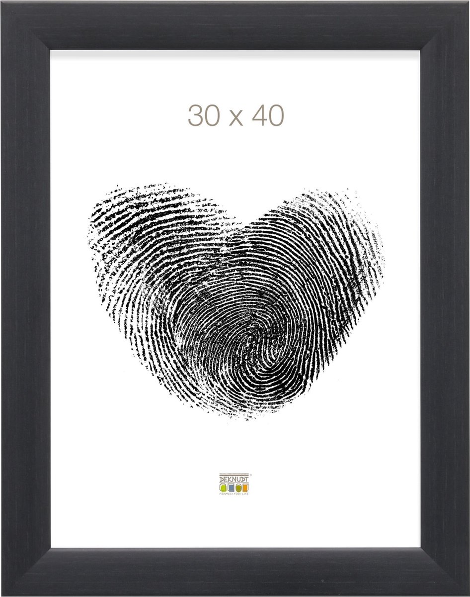 Deknudt Frames fotolijst S53GF9 - zwarte houtkleur - hout - 30x40 cm