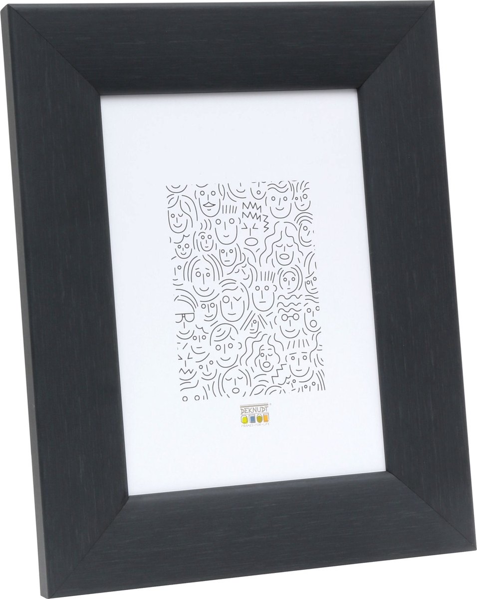 Deknudt Frames fotolijst S53GF9 - zwarte houtkleur - hout - 20x30 cm