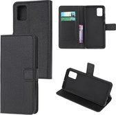 Samsung Galaxy A02S / M02S  Zwart bookcase hoesje *LET OP JUISTE MODEL*