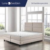 Luna Bedden - Boxspring Luna - 160x210 Compleet Beige 4vaks Bed