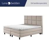 Luna Bedden - Boxspring Luna - 180x210 Compleet Beige 8vaks Bed