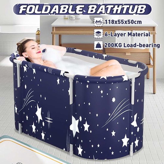 Opvouwbaar zitbad - Bad voor volwassenen - Inklapbaar - reizen - camping-  Bath bucket... | bol