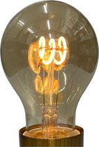 LED Lamp E27 - 4W (20W) - Vintage - Kooldraadlamp - Dimbaar - Retro look - Amber kleurig - Goud kleurig - Extra warm wit licht - Standaardlamp - 1 Stuk