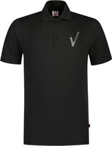 Security Kleding ART. NR. 201003 / POLOSHIRT BLACK heren, bedrukt met V-tje en SECURITY. Maat XL.