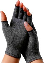 Kangka Reuma Handschoenen met Open Vingertoppen Maat M - Grijs