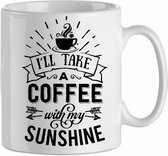 Mok 'Ill take a coffee with my sunshine' | Coffee| Koffie| Kadootje voor hem| Kadootje voor haar