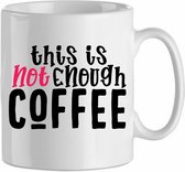 Mok 'This is not enough coffee' | Coffee| Koffie| Kadootje voor hem| Kadootje voor haar