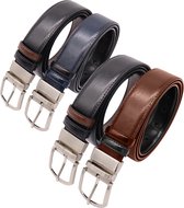 Safekeepers riem heren - Draairiem - Reversible belt - Omkeerbare Broekriem - Zwart en bruin