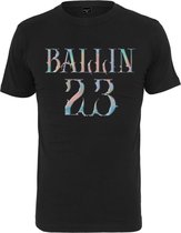 Mister Tee Heren Tshirt -L- Shining Ballin 23 Zwart