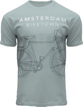 Fox Originals Line Bike Amsterdam Sea Green Heren T-shirt Maat XL