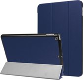 Apple iPad 5 9.7 (2017) Hoes - Mobigear - Tri-Fold Serie - Kunstlederen Bookcase - Donkerblauw - Hoes Geschikt Voor Apple iPad 5 9.7 (2017)
