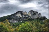 Walljar - Seneca Rocks - Muurdecoratie - Poster met lijst