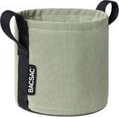 Bacsac klassieke bloempot canvas 50L D40cm tilleul