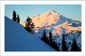 Walljar - Mt. Baker - Muurdecoratie - Poster met lijst