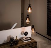 3L Nugget shaded Hanglamp - excl led lampen - E27 - Oud Zilver