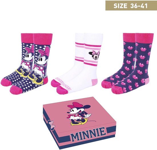 Minnie Mouse Sokken Geschenkdoos - Maat 36-41
