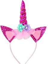 Bandeau Unicorn - diadème fille licorne - diadème - couronne anniversaire - décoration licorne - rose