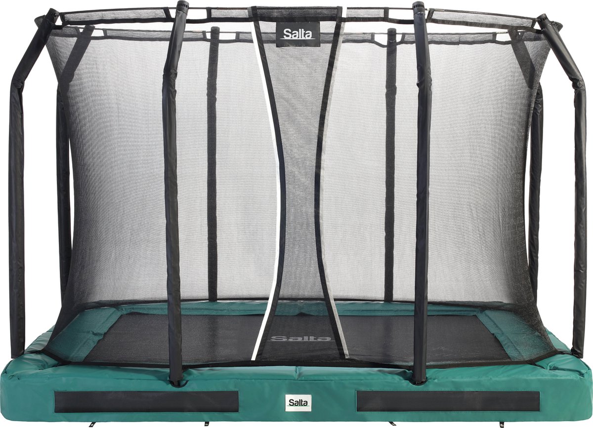Salta Premium Ground - Inground trampoline met veiligheidsnet - 305 x 214 cm - Groen