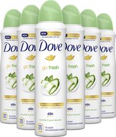 Dove Go Fresh Anti-transpirant Deodorant Spray Cucumber - 6 x 150 ml - Voordeelverpakking