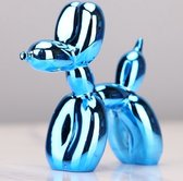 Artick Mini Balloon Dog - Jeff Koons Replica - Honden Beeldje -  Balloon Dog - Decoratie - Kunst -  Kleur: Blauw -  10x10x4 cm