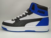 PUMA Rebound JOY Unisex Sneakers - White/Black/Royal - Maat 46