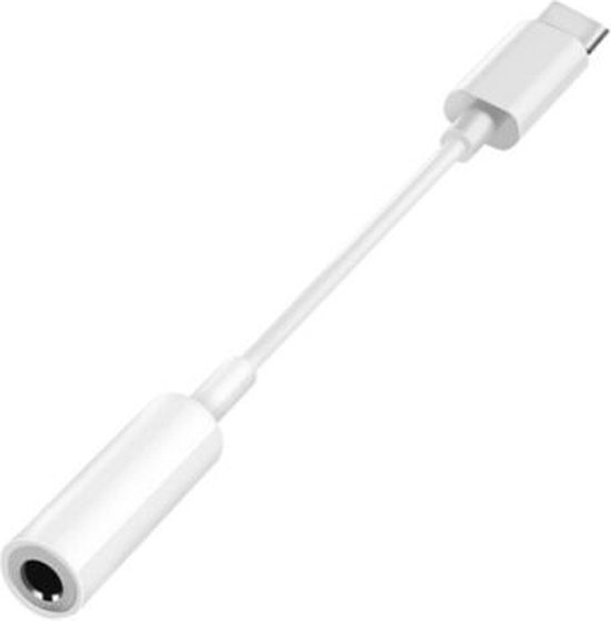 Adaptateur USB-C vers Jack 3,5 mm (Aux) blanc