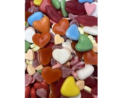 Candy Freaks Valentijn snoep mix 900 gram - hartjes - Valentijnsdag - Moederdag - decoratie - cadeautje voor haar - snoep - snoepmix - geschenk - love