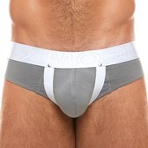 Modus Vivendi - Double Boost Classic Slip Grijs - Maat S - Heren Slip - Mannen Ondergoed - Lifttend effect d.m.v. ingebouwde Jockstrap