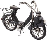 Tinnen model - Solex motorfiets - Zwarte motor - 16,6 cm hoog