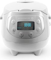 Reishunger Digitale Mini Rijstkoker in Grijs - Multicooker met 8 programma's, 7-fasen-kooktechnologie, premium binnenpan, timer en warmhoudfunctie - Rijst voor maximaal 3 personen
