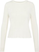 Object Objharriet L/s Knit Pullover Tops & T-shirts - Gebroken wit