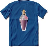 Valentijn love potion T-Shirt | Grappig Valentijnsdag Cadeautje voor Hem en Haar | Dames - Heren - Unisex | Kleding Cadeau | - Donker Blauw - M