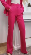 Pantalon met riem | roze | maat L