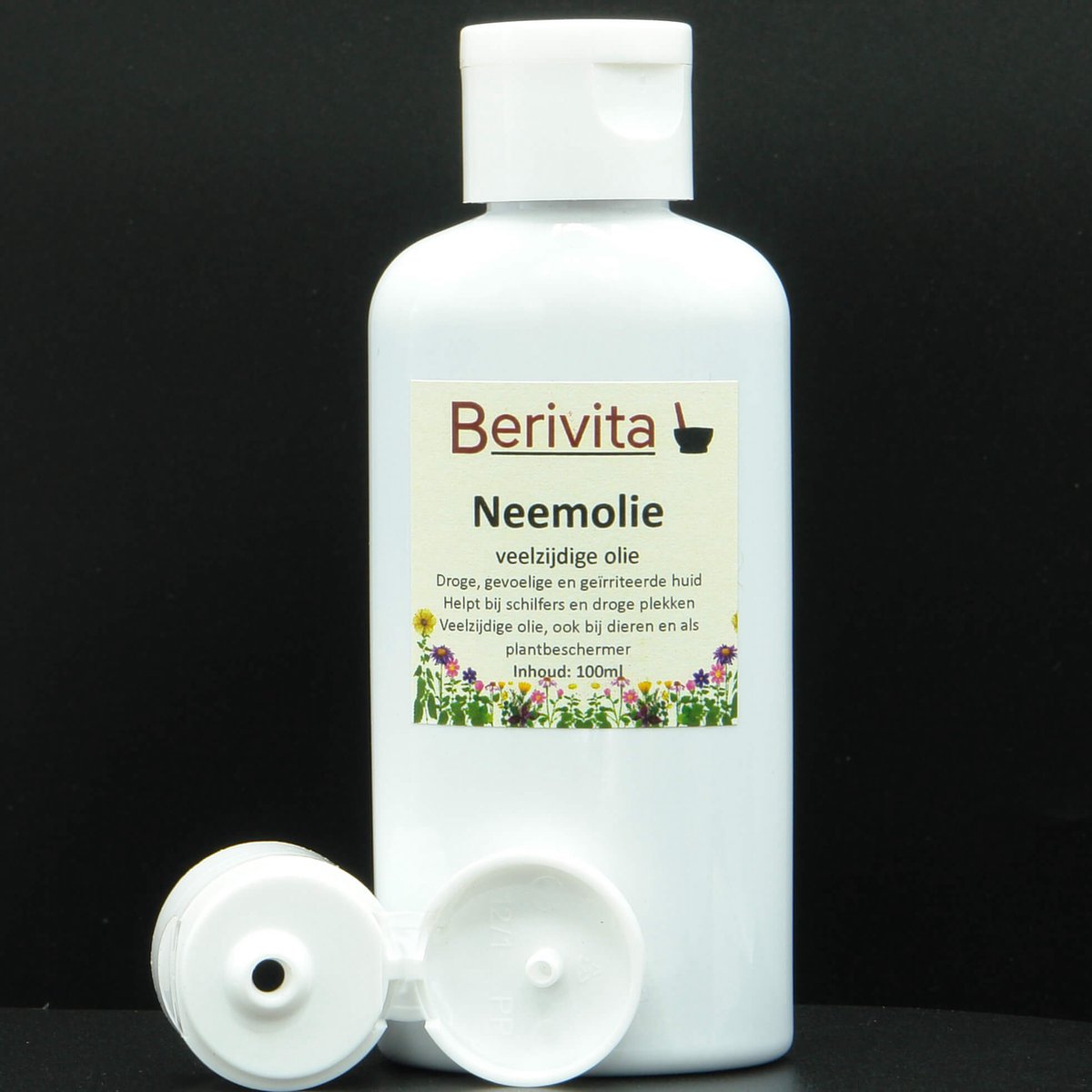 Neemolie Puur 100ml - Koudgeperste en Onbewerkte Neem olie van Azadirachta indica zaden voor mens, dier en plant - Berivita