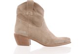 MAURY Elegante Western Boot - taupe suède - maat 39