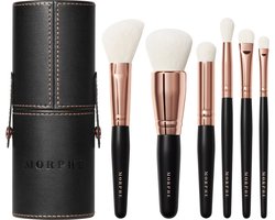 Morphe Rosé Away travel brush set Make-up kwasten collectie + case
