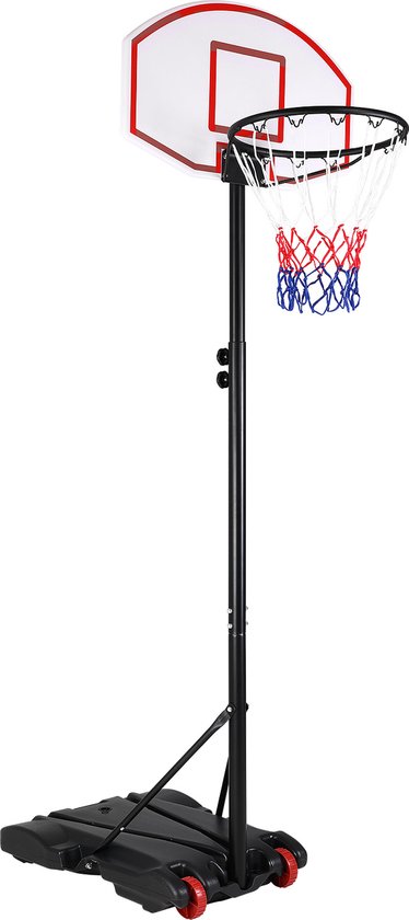 helaas Zegevieren zwavel Basketbalring, verrijdbaar, in hoogte verstelbaar, 179-209 cm. | bol.com