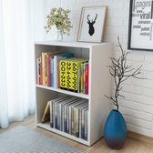 Decoways - Boekenkast 60x31x78 cm spaanplaat wit