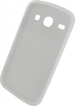 Samsung Galaxy Core Hoesje - Xccess - Serie - TPU Backcover - Wit - Hoesje Geschikt Voor Samsung Galaxy Core