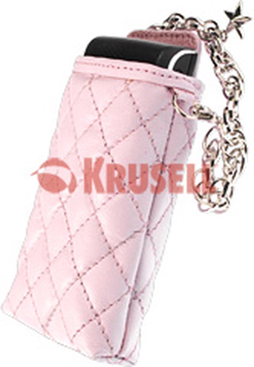 Hoesje - Krusell - CoCo Serie - Echt Leer Insteekhoes - Paars - Hoesje Geschikt Voor