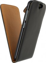 HTC One A9 Hoesje - Xccess - Serie - Kunstlederen Flipcase - Zwart - Hoesje Geschikt Voor HTC One A9