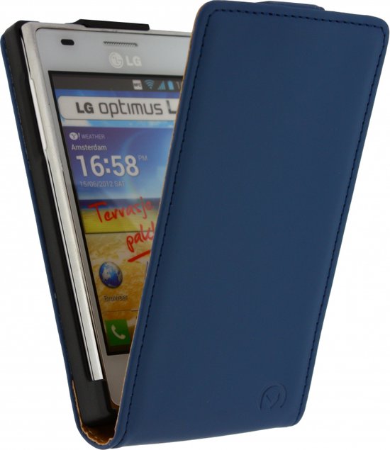 LG Optimus L5 Hoesje - Mobilize - Ultra Slim Serie - Kunstlederen Flipcase  -... | bol.com