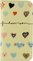 Apple iPhone 5S Hoesje - Mobilize - Premium Magnet Serie - Kunstlederen Bookcase - I Love You - Hoesje Geschikt Voor Apple iPhone 5S