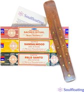 Satya - Lente Wierook Pakket - Sacred Ritual - Sandalwood - Palo Santo - Incense Sticks - wierook stokjes