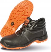 Veran Veiligheidsschoenen - Werkschoenen - Anti Slip - Anti Schok - Stalen Neus - Lederen bovenkant - Gewatteerde enkels - Zwart - 46